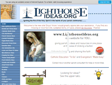 Tablet Screenshot of lighthouseideas.org